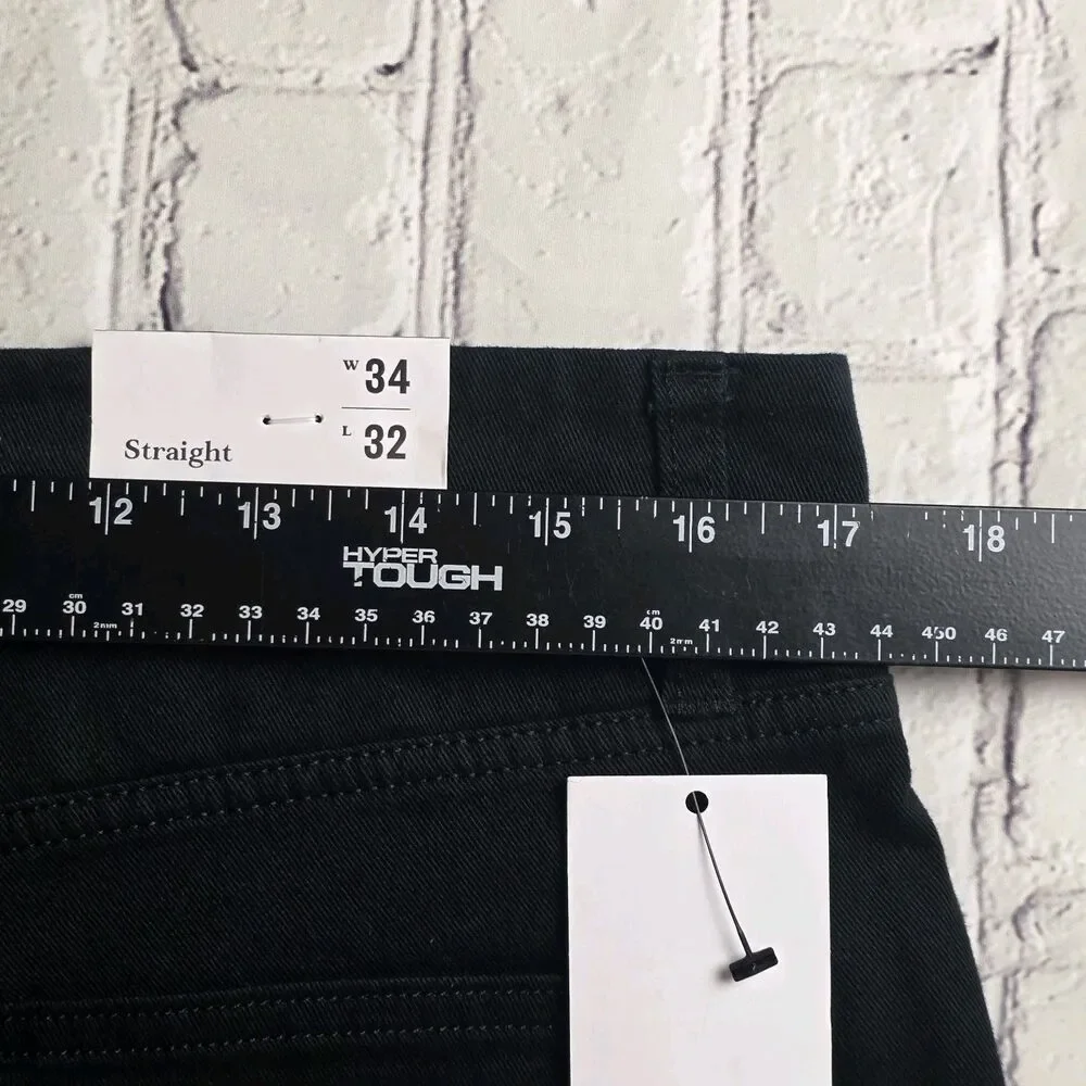 Goodfellow & Co Men's 34x32 Straight Fit Black Denim Jeans
